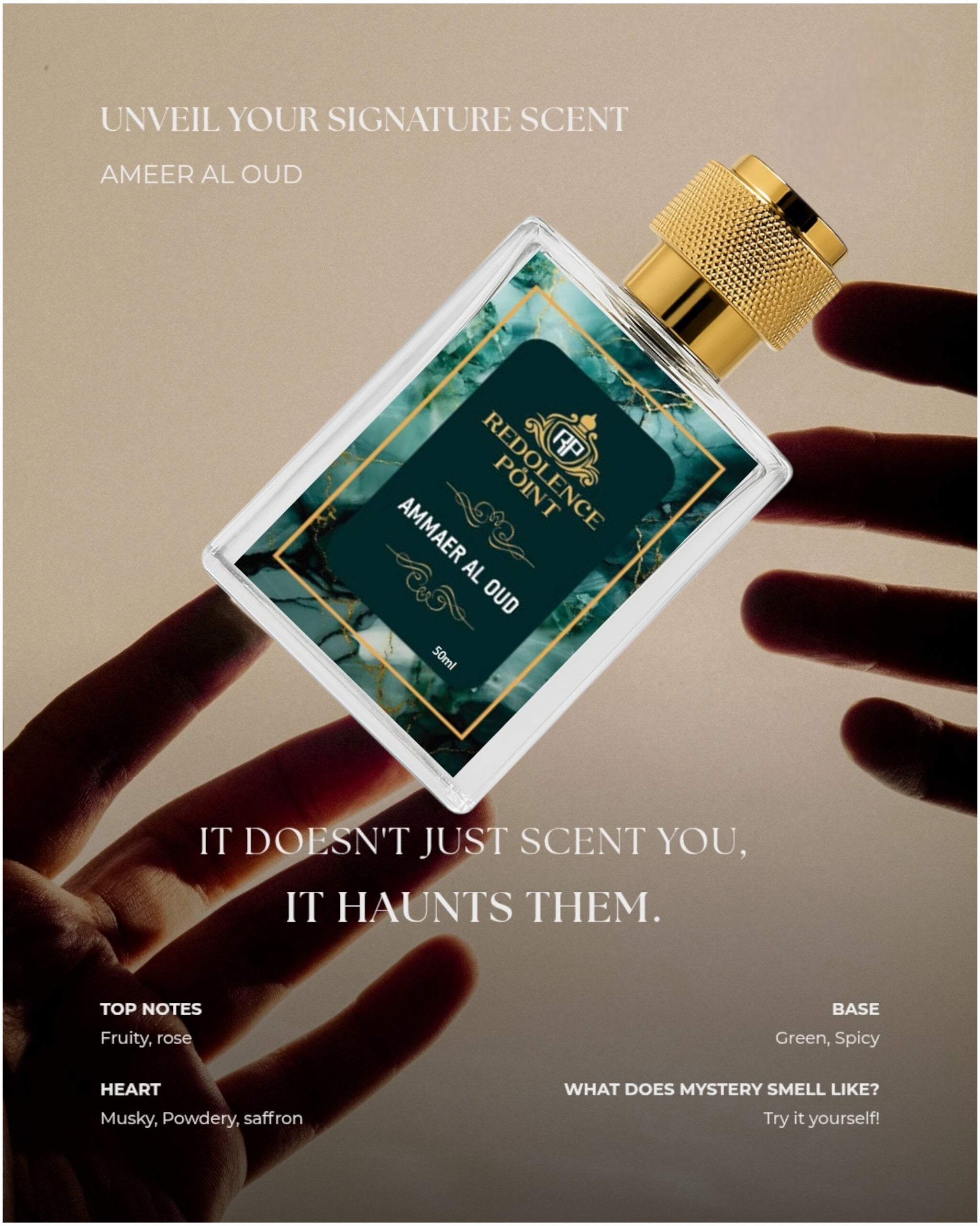 Ameer Al Oudh Edp Woody Ambery Sweet Perfume Spray 50 ML